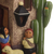 estatuilla de ceramica - Figura de escena de pueblo andino de arte cerámico artesanal