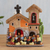 Ceramic figurine, 'Sunday Prayers' - Handcrafted Ceramic Art Andean Church Scene Figurine thumbail