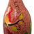 Hand painted gourd birdhouse, 'Blossoms on Blush' - Hand Painted Gourd Birdhouse from Peru