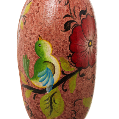 Pajarera de calabaza pintada a mano - Pajarera de calabaza pintada a mano de Perú