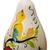 Dried gourd birdhouse, 'Blossoms and Clouds' - Handmade Floral Gourd Birdhouse (image 2f) thumbail