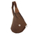 Leather-accented cotton shoulder bag, 'Style on the Go in Brown' - Cotton and Leather Convertible Shoulder Bag