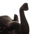 Wood phone holder, 'Wise Brown Elephant' - Cedar Wood Brown Elephant Phone Holder from Peru (image 2h) thumbail