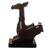 Wood phone holder, 'Andes Vicuña' - Hand-carved Vicuña Wood Phone Holder From Peru (image 2d) thumbail
