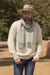 Men's pima cotton sweater, 'Casual Style in Ivory' - Solid Ivory Pima Cotton Crew Neck Men's Sweater from Peru