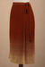 Cotton wrap skirt, 'Thanta Degrade in Russet' - Organic Cotton Knit Wrap Degrade Russet Wrap Skirt from Peru (image 2d) thumbail