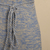Vestido largo de algodón - Vestido largo abotonado de algodón orgánico en Cerulean de Perú