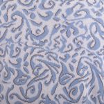 Cotton cardigan, 'Frida in Cerulean' - Jacquard Pattern 100% Cotton Cerulean Cardigan from Peru