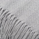 Throw blanket, 'Intersections in Grey' - Ash Grey Acrylic Blend Throw Blanket