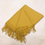 Acrylic and alpaca blend throw blanket, 'Diamond Mine in Gold' - Diamond-Patterned Acrylic Blend Throw Blanket (image 2b) thumbail