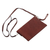 Leather convertible handbag, 'Andean Summer' - Tooled Leather Convertible Messenger Wristlet Bag from Peru (image 2d) thumbail