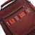 Leather messenger bag, 'Morral in Chestnut Brown' - Wool Insert Leather Brown Crossbody Messenger Bag from Peru (image 2c) thumbail