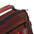 Leather messenger bag, 'Morral in Chestnut Brown' - Wool Insert Leather Brown Crossbody Messenger Bag from Peru (image 2e) thumbail