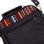 Black leather messenger bag, 'Morral in Black' - Wool Insert Black Leather Messenger Crossbody Bag from Peru thumbail