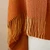 Baby alpaca blend shawl, 'Golden Fire' - Hand Woven Alpaca Blend Jacquard Shawl Scarf from Peru