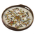 Reverse-painted glass tray, 'Birds of Dawn' - Hand Painted Glass Tray from Peru thumbail