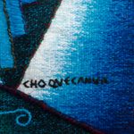 Alpaca tapestry, 'Andean Musicians' - Hand-loomed 100% Alpaca Tapestry from Peru