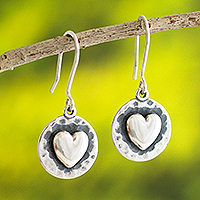 Featured review for Sterling silver dangle earrings, Unconditional Love