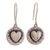 Sterling silver dangle earrings, 'Unconditional Love' - Handcrafted Heart-Themed Sterling Silver Earrings from Peru