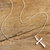 Collar colgante de plata esterlina - Collar de cruz minimalista de plata de ley 925 de Perú
