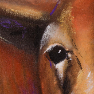 'Bull' - Signed Original Bull Painting