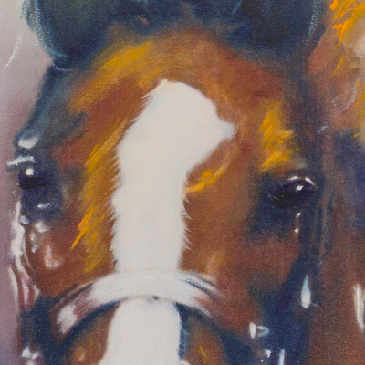 'Caballo' - Pintura al óleo de caballo original