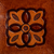 Tooled leather catchall, 'Colonial Florals' - Brown Hand Tooled Leather Catchall Plate from Peru (image 2c) thumbail