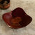 Leather catchall, 'Blooming Tree' - Brown Tree Motif Hand Tooled Leather Catchall from Peru (image 2) thumbail
