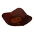 Leather catchall, 'Blooming Tree' - Brown Tree Motif Hand Tooled Leather Catchall from Peru thumbail