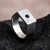 Men's sodalite signet ring, 'Blue Vision' - Men's Sterling Silver and Sodalite Geometric Ring from Peru (image 2) thumbail
