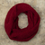 Baby alpaca blend neck warmer, 'Lima Red' - Baby Alpaca Blend Neck Warmer in Crimson Red from Peru (image 2) thumbail