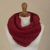 Baby alpaca blend neck warmer, 'Lima Red' - Baby Alpaca Blend Neck Warmer in Crimson Red from Peru (image 2b) thumbail