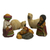Ceramic nativity set, 'Suri Nativity' (Set of 5) - Andean Ceramic Nativity Set with Alpacas from Peru (image 2a) thumbail