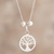 Sterling silver pendant necklace, 'Prosperity Tree' - 925 Sterling Silver Tree Pendant Necklace from Peru (image 2) thumbail