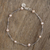 Pulsera de eslabones con perlas cultivadas de agua dulce - Pulsera de eslabones de perlas cultivadas de agua dulce rosas de Perú