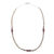 Rhodonite and cultured pearl strand necklace, 'Glamorous Style' - Cultured Pearls and Rhodonite Necklace from Peru (image 2d) thumbail