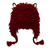 Wool blend hat, 'Smiling Llama' - Furry Red Llama Beanie Hat from Peru (image 2b) thumbail