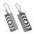 Sterling silver dangle earrings, 'Silver Arrows' - Sterling Silver Dangle Earrings from Peru