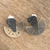 Sterling silver drop earrings, 'Silver Sunbeam' - Combination Finish Sterling Silver Drop Earrings from Peru (image 2b) thumbail