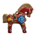 Ceramic figurine, 'Red Pucara Horse' - Hand Painted Ceramic Pucara Horse Figurine from Peru (image 2c) thumbail