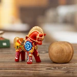 Ceramic figurine, 'Red Pucara Horse' - Hand Painted Ceramic Pucara Horse Figurine from Peru
