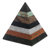 Edelsteinskulptur - Kunsthandwerklich gefertigte Edelsteinpyramidenskulptur aus Peru