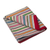 Hand-loomed throw blanket, 'Striking Stripes' - Multicolored Striped Throw Blanket from Peru (image 2a) thumbail