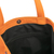 Wool-accented leather tote bag, 'Inca Sunset' - Orange Leather Tote Bag with Wool Accents (image 2d) thumbail