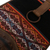 Leather and wool backpack, 'Inca Treasure' - Hand Loomed Wool and Leather Backpack (image 2d) thumbail