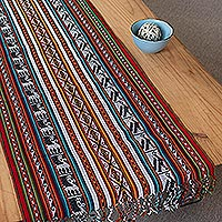 Featured review for Alpaca-blend table runner, Inca Icons