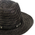 Sombrero fedora unisex de fibras naturales - Gorro unisex tejido a mano