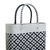 Handwoven tote bag, 'Book Fair' - Black and White Woven Tote (image 2c) thumbail