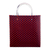 Handwoven tote bag, 'Crafts Fair' - Red and Blue Recycled Tote