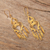 Gold-plated filigree chandelier earrings, 'Catacaos Cascade' - Chandelier Earrings in 24k Gold Plate (image 2b) thumbail